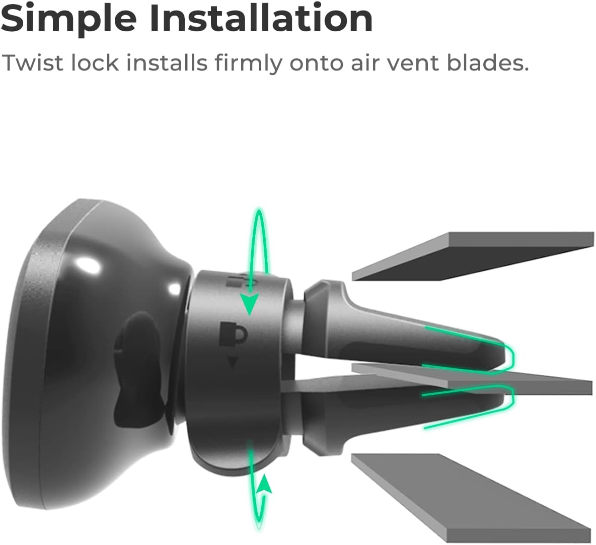 iOttie iTap 2 Magnetic Air Vent Car Mount Holder, Cradle for Samsung Galaxy S22, Google Pixel 7, Motorola Moto G, OnePlus 10, Sony Xperia & Other Android Smartphones & Other Smartphones
