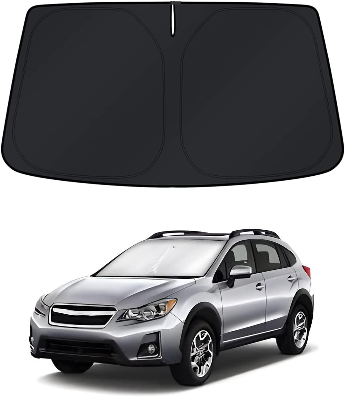 KUST Windshield Sun Shade for Subaru XV Crosstrek 2013–2017 Window Shade Sun Visor Cover Foldable Blocks UV Rays Keep Your Car Cooler