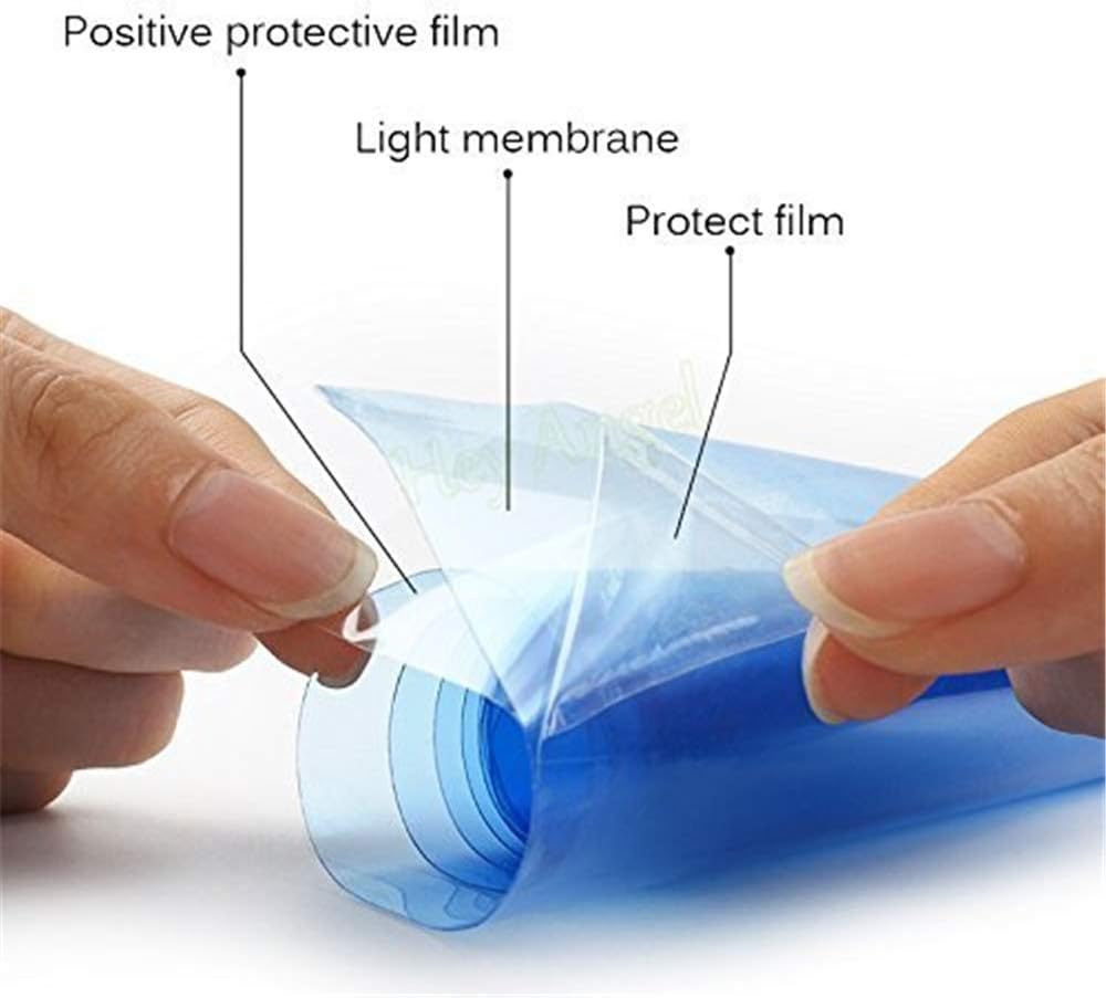 12 by 48 Inches Self Adhesive Headlight, Tail Lights, Fog Lights Tint Vinyl Film with Knife and Hand Tool (Green)