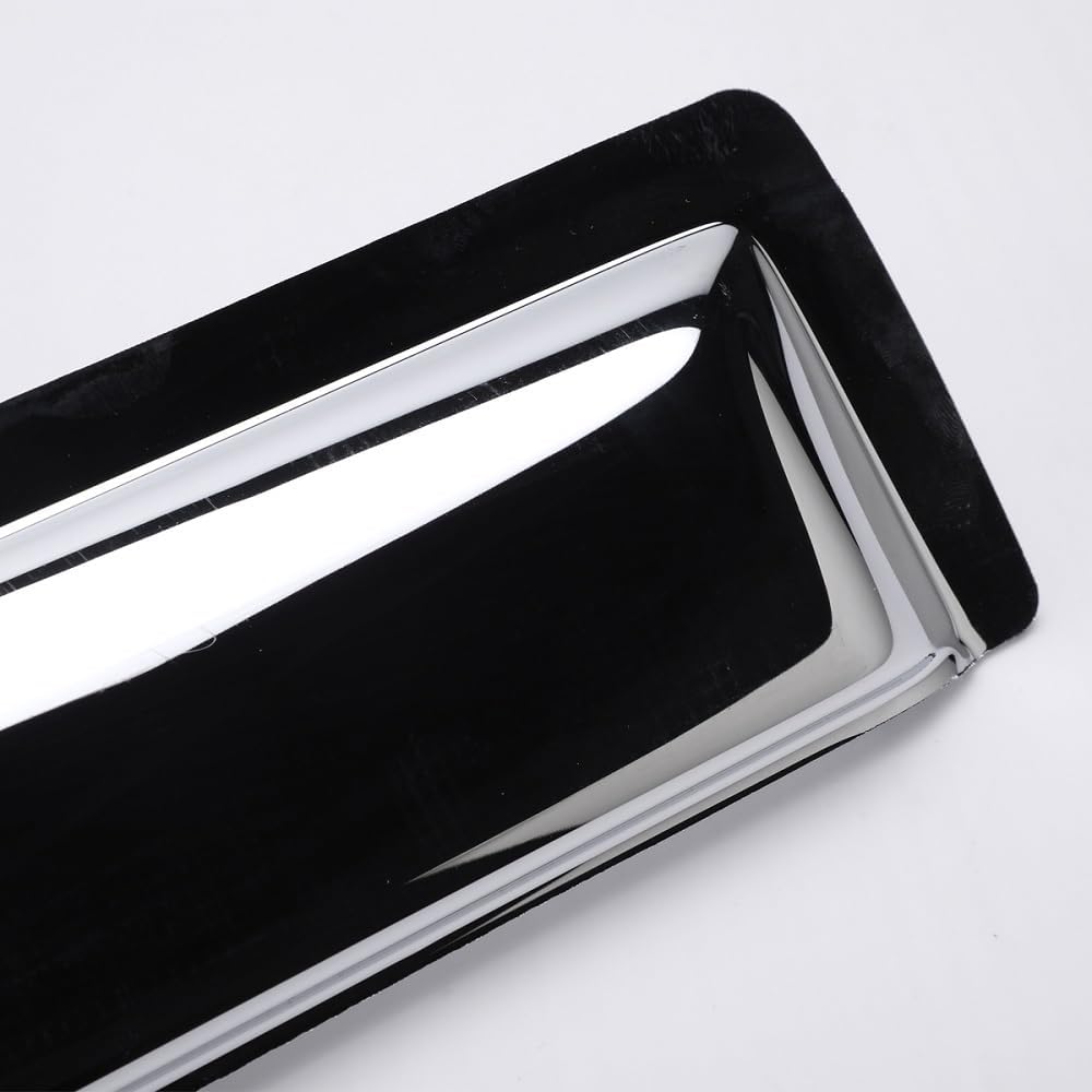 Chrome Side Window Visor Wind Vent Deflector fit for 2011-2022 Dodge Durango,4pcs Outside Mount Style Shade Sun Rain Guards Set 94267Y