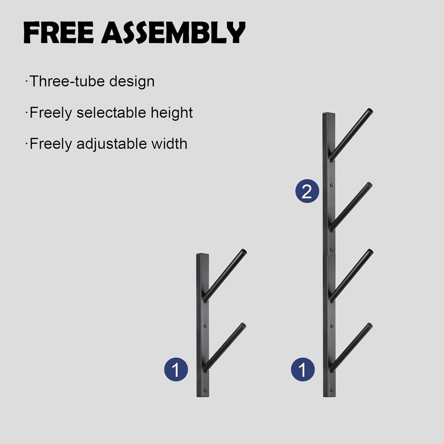 Skateboard Rack Wall Mount – Skateboard Wall Hanger, Snowboard Display Wall Mount, Ski Holder | 4-Floor Skateboard & Ski & Snowboard Storage Rack | Snowboard & Ski Lover Gifts