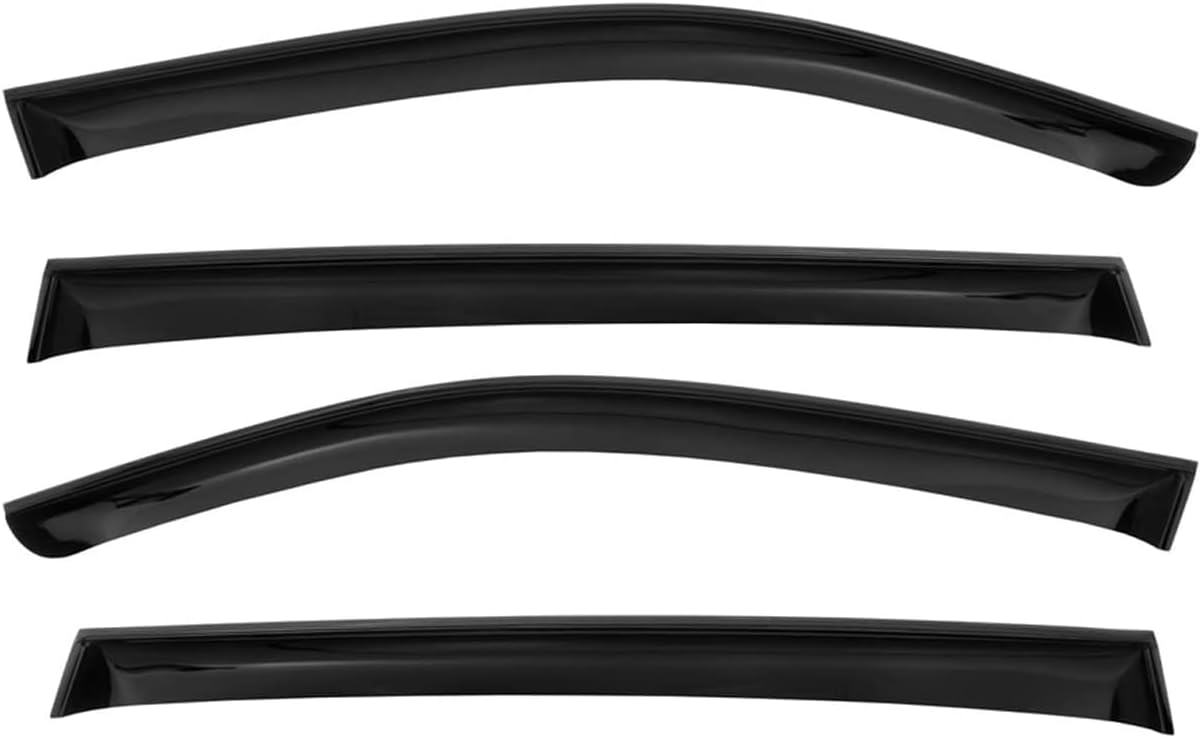 OMAC Window Visor Vent Rain Guard Deflector for Honda Civic 2006-2011 Sedan Smoke 4 Pcs