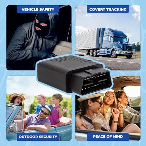 Brickhouse Security GPS Tracker for Vehicles- TrackPort OBD II Tracking Device- Tracker for Car Location and Speed- Mini OBD GPS Tracker for Vehicles- GPS Trackers- Subscription Required