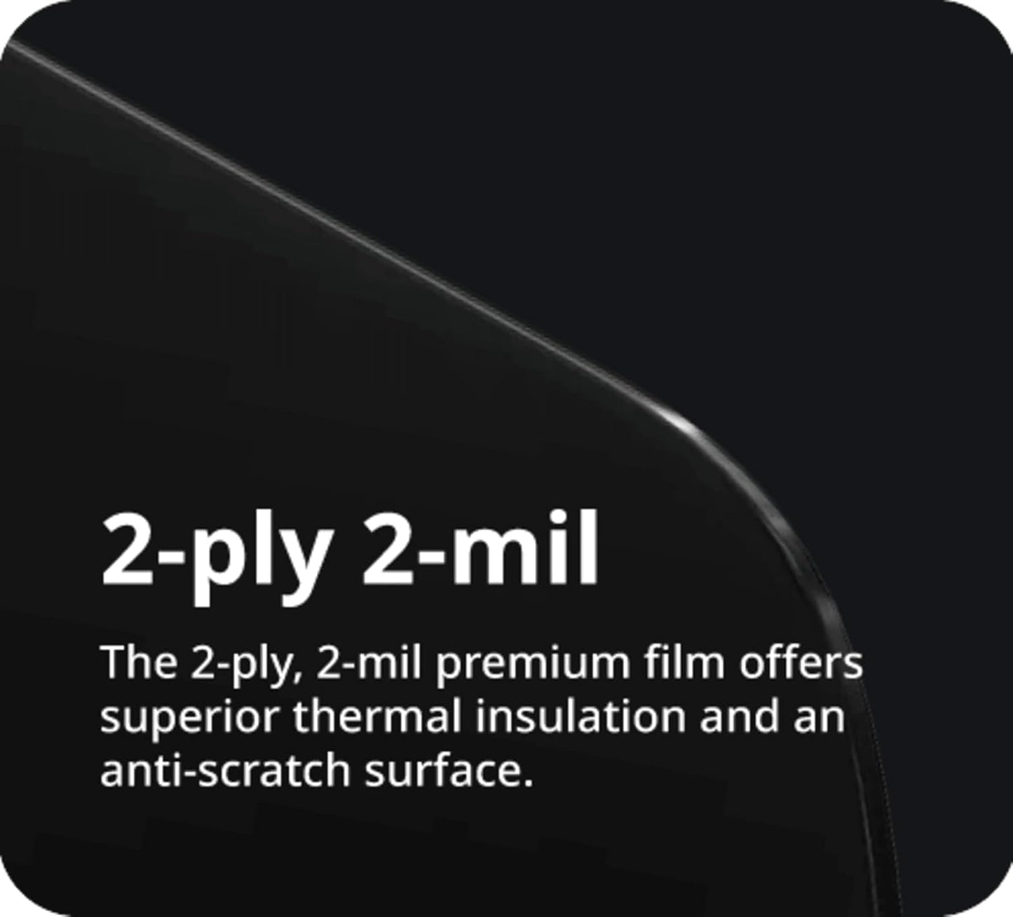 Nano Ceramic Window Tint Film for Cars - 2 Ply Scratch Resistant with Heat Control and UV/IR Rejection (20% VLT, 40inx100ft), OWFCR-10006