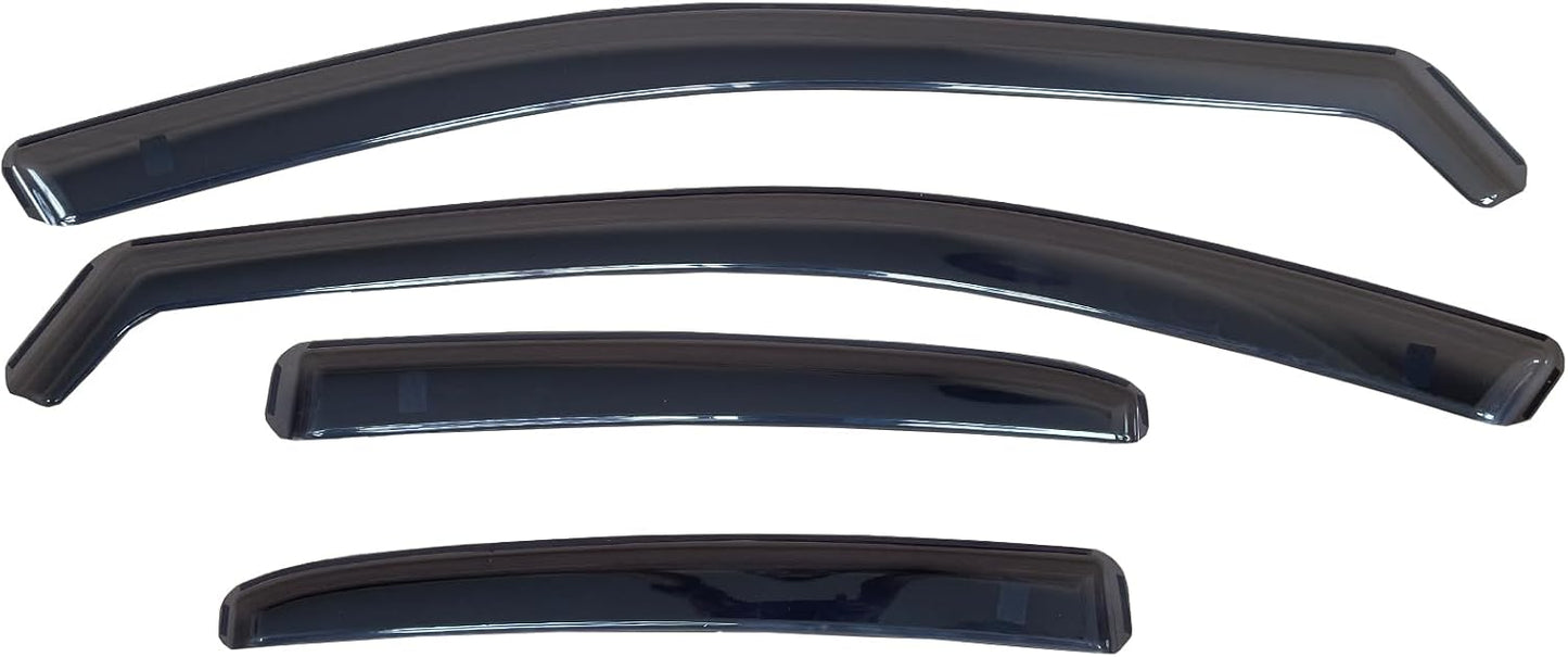 inchannel Window Visor Deflector Compatible with Toyota Camry Sedan 2018-2024 Sun/Rain Guards Outside Mount Smoke 4pcs