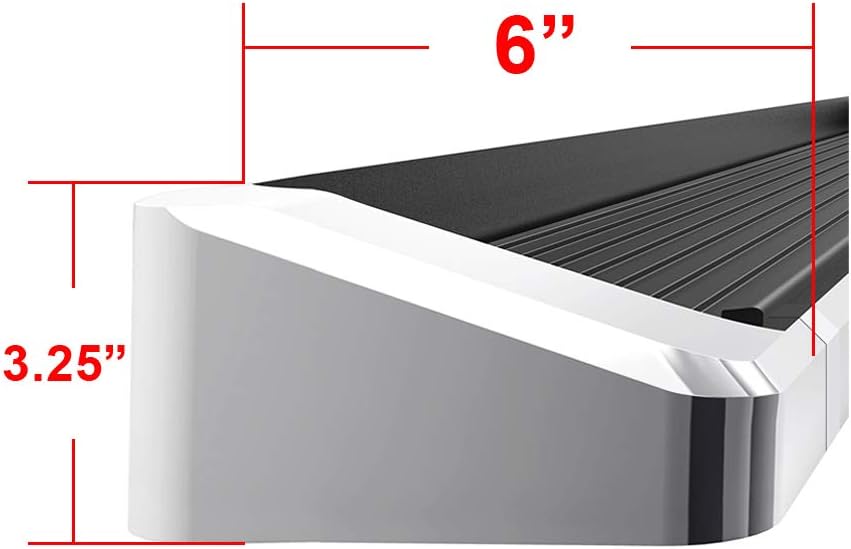 APS (Silver Running Board Style) Running Boards Nerf Bars Side Steps Step Compatible with Ford Explorer 1995-2001 4-Door (Exclude 02 Body Style and All Sport Trim Will Not Fit with Mud Flaps)