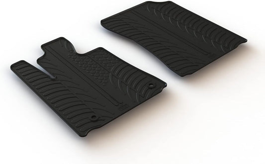 Gledring USA Custom Fit All-Weather Rubber Floor Mats Intended for Toyota Tundra Regular Cab 2012-2021, No Trimming Required, Tailored Custom Fit, Protects from Rain, Mud, & Snow
