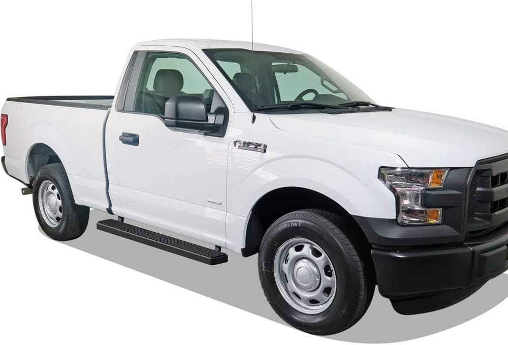 APS (Black 5 inches) 304 Stainless Steel Running Boards Nerf Bars Side Steps Compatible with Ford F150 2015-2025 Regular Cab & F-250 F-350 Super Duty 2017-2025