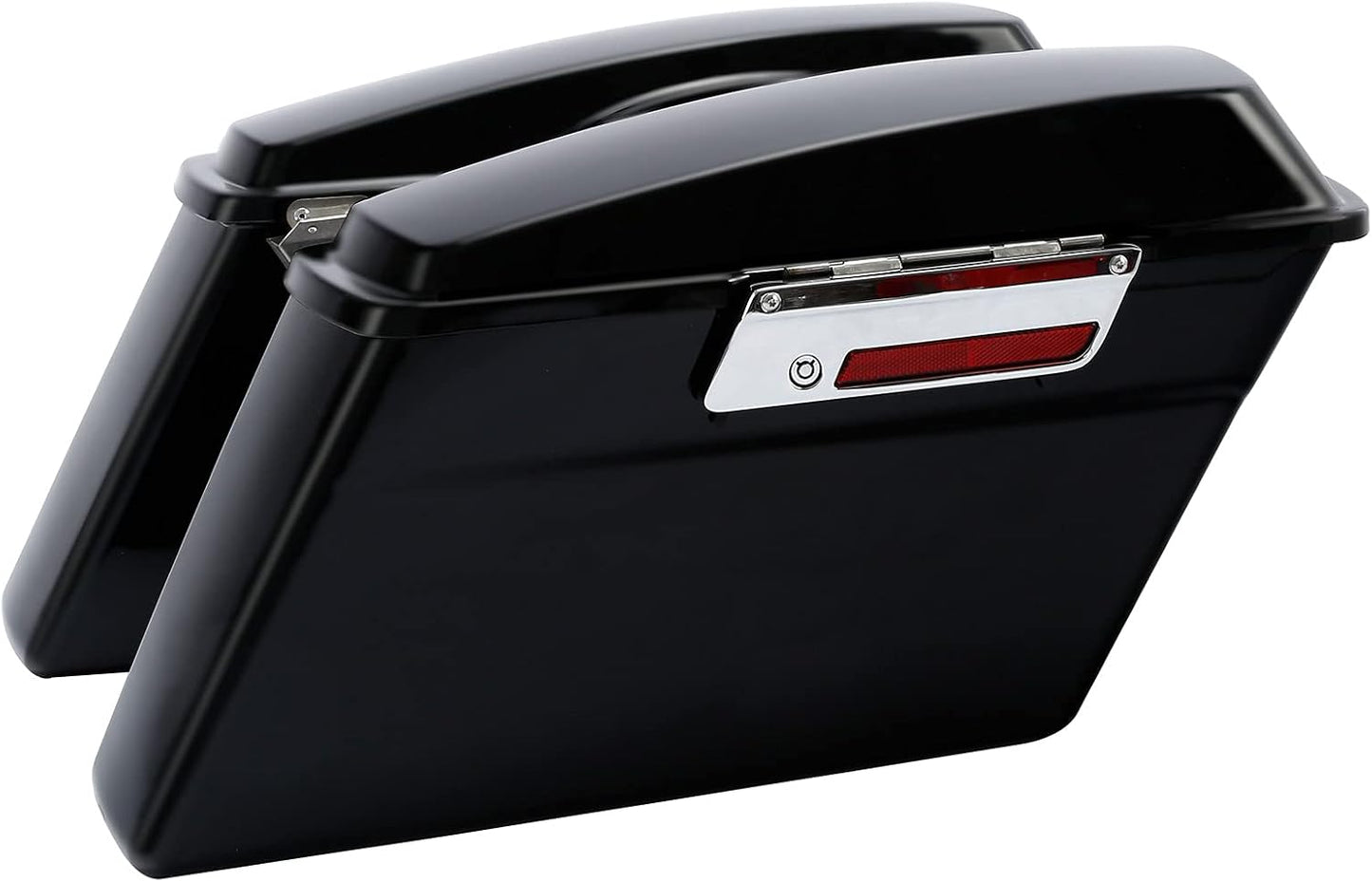 XFMT Matte Black Hard Saddlebags Saddle Bags Trunk W/Black Conversion Brackets For Harley Softail Heritage Classic Deluxe 1984-2017