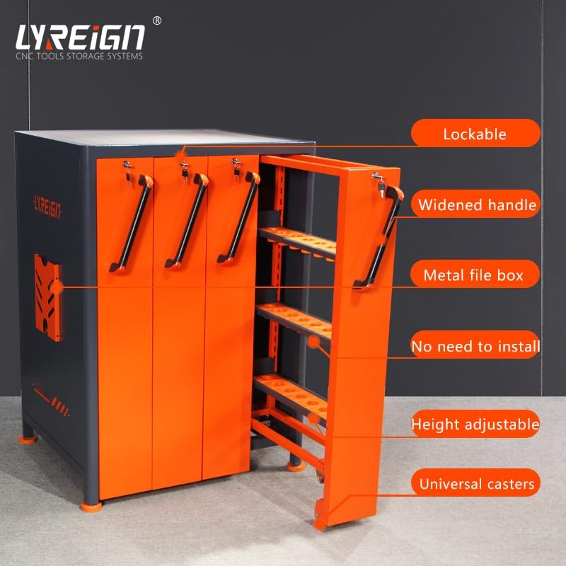 BT50 Vertical Drawer Cabinet, Multi-Purpose CNC Tool Storage Cabinet, CNC Tool Storage System for Warehouse Workshop Use