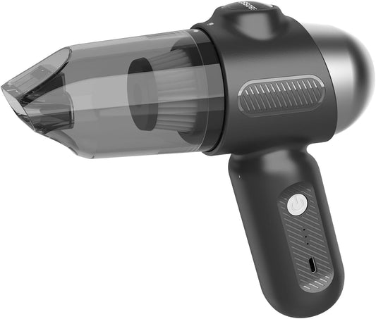 2025 Upgraded Mini Car Vacuum with 12000Pa, Portable 4-in-1 Blowing and Suction Function, Mini Vacuum Cleaner Air Duster Suitable for Quick Cleaning of Small Areas, Car, Office, Home, PC
