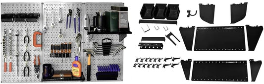 Wall Control Metal Pegboard and Accessory Kit