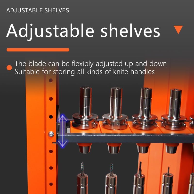 CNC Tool Holder Vertical Drawer Cabinet, Multi-Purpose CNC Tool Storage Cabinets, CNC Tool Storage System Material Equipment for Warehouse Workshop Use