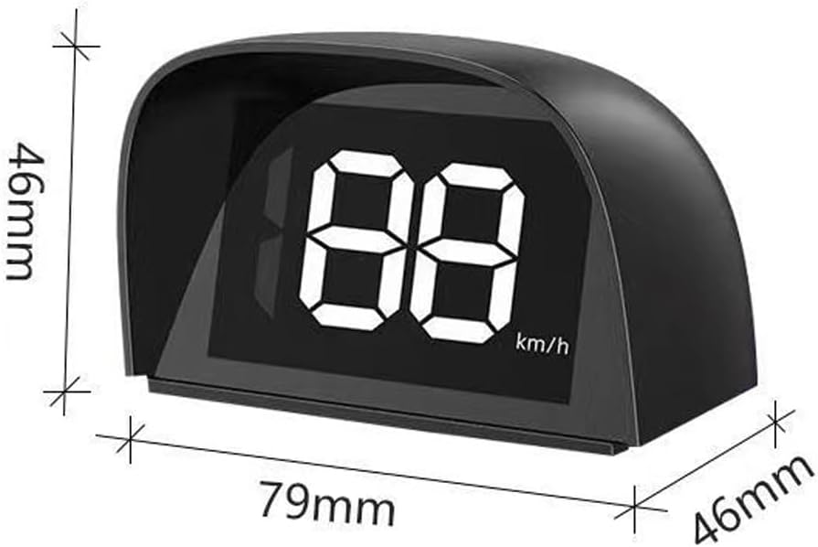 GoolRC Digital GPS Speedometer for Car, Kilometers/Miles Car Global Position System Speedometer Digital Display Speed Car HeadUp Display, White