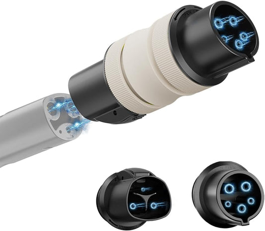 Tesla to J1772 Charger Adapter, 32 Amp / 220V, Compatible with Tesla Connector, NACS Converter for J1772 Electric Vehicles Charging