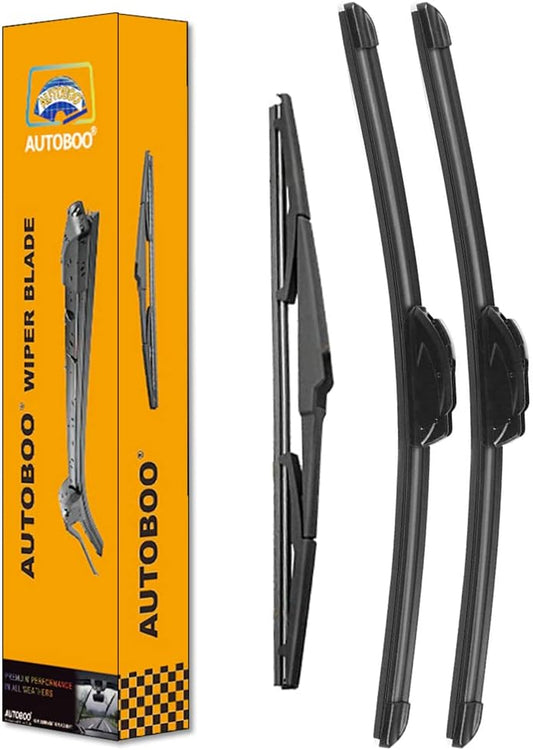 AUTOBOO 26"+22" Windshield Wipers with 16" Rear Wiper Blade Replacement for 2010 2011 2012 2013 2014 2015 Lexus RX450h RX350-Original Factory Quality (Pack of 3)