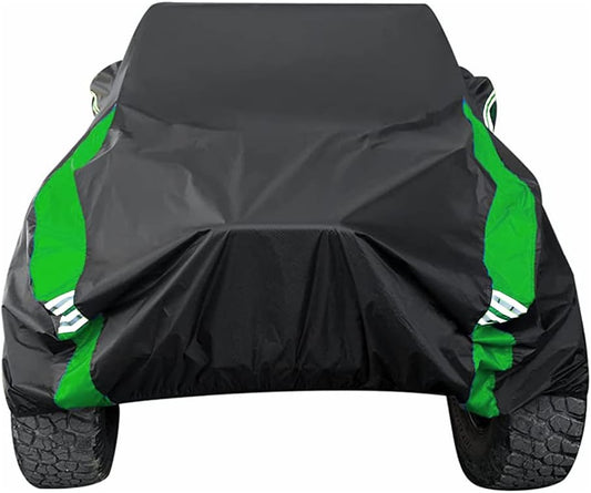 Avecrew for Jeep Wrangler Cover Waterproof 2 Door, All Weather for Jeep Rain Cover for Automobiles, Outdoor Full Exterior for Jeep Covers Fits JK JL TJ YJ CJ （Green）