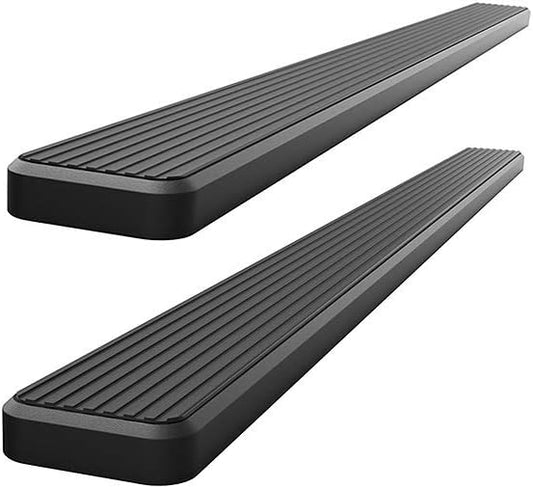 APS 6in Black Stainless Steel Running Boards Compatible with Dodge Ram 1500 2500 3500 Quad Cab 02-08