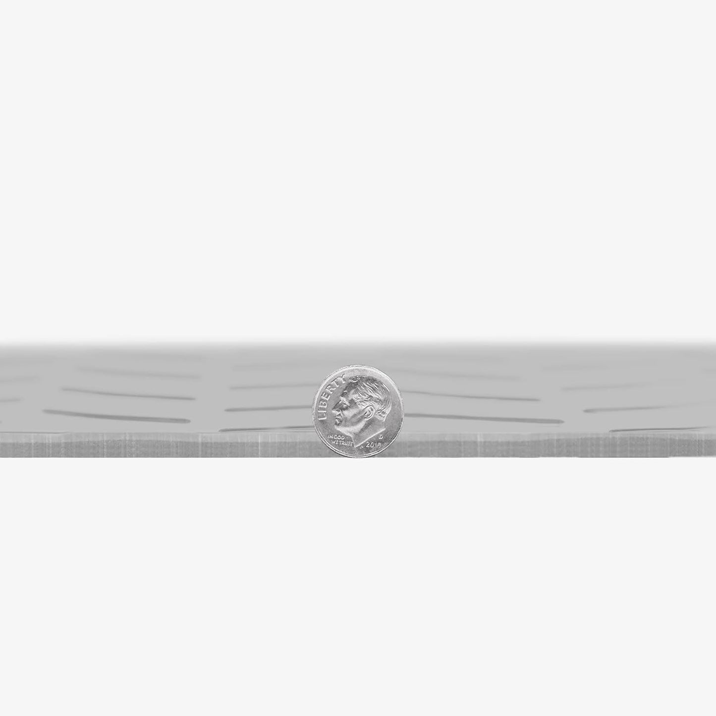 IncStores 2.5mm Thick Commercial-Grade Nitro Roll Garage Floor Mat | Flexible Vinyl Floor Mat for a Stronger and Safer Garage, Workshop, or Trailer | Diamond-Plate, Stainless Steel, 8' x 40'