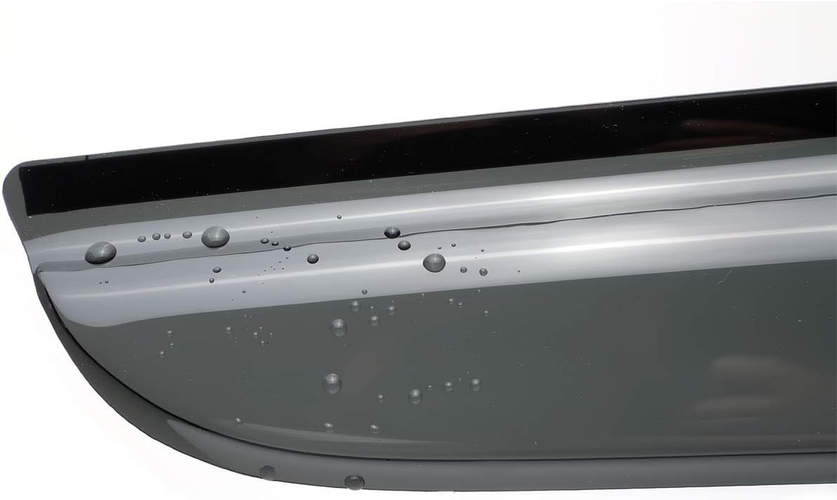 4pcs Outside Mount Style Dark Smoke Window Rain Guards Durable Side Wind Deflectors Vent Window Visors Fit for 2005-2021 Toyota HILUX Crew Cab Pickup