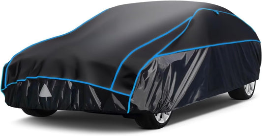 Hail Protector Car Cover, Outdoor Anti Hail Car Covers Thick Multi-Layered EVA, Hail Proof Car Cover Waterproof All Weather, Hail Protection Padded Fit Sedan/Coupe (Length 194 to 208 inch