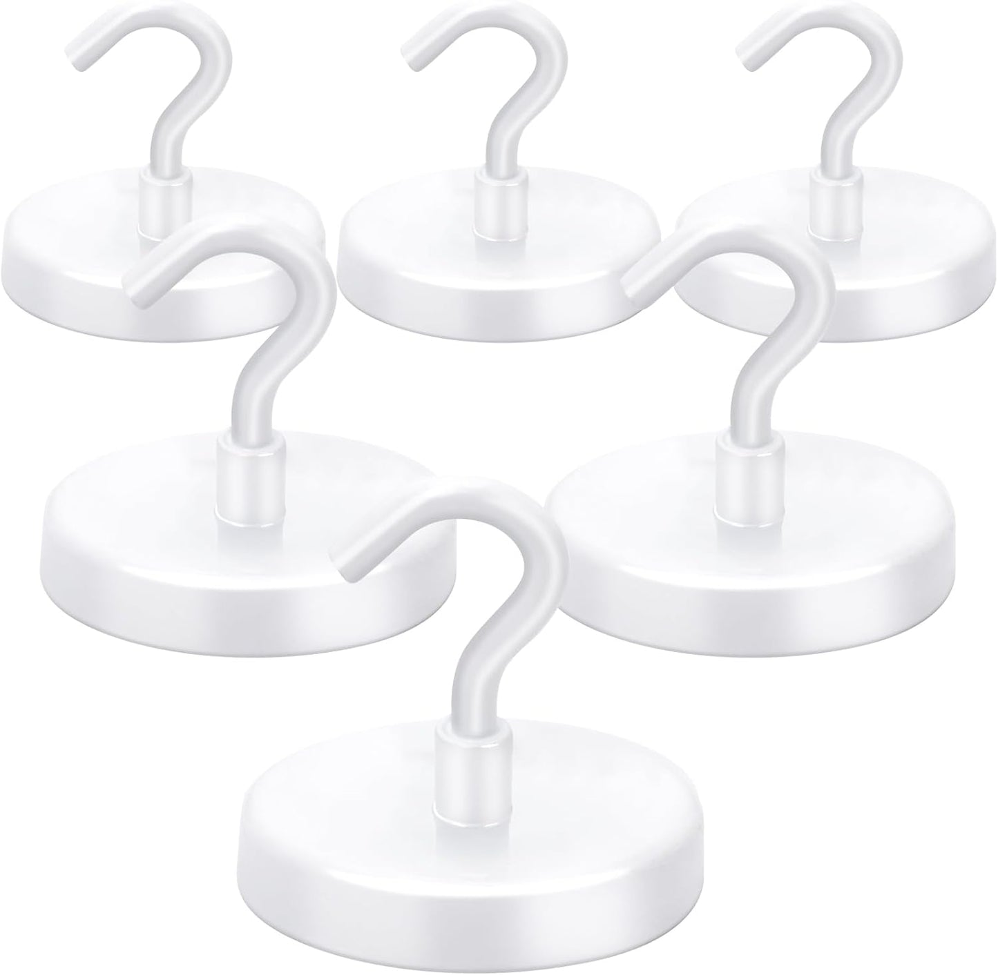 LOVIMAG Cruise Essentials, 150Lbs Cruise Door Magnets, White Magnet Hooks for Cabin Strong Magnetic Hooks for Hanging, Refrigerator, Celling -6 Pack