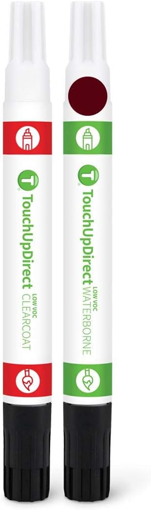 TouchUpDirect 3T3 Ruby Flare Pearl Compatible with Toyota Exact Match Touch Up Paint Combo - Essential Kit