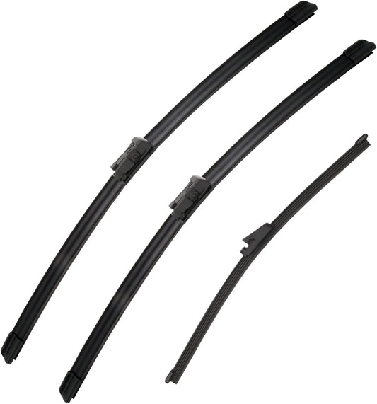 3Pcs Windshield Wipers Blades for Volkswagen Tiguan 2007-2017, Original Equipment Automotive Replacement Windshield Wiper Blades for My Car-24"/21"/13" (Pack of 3)