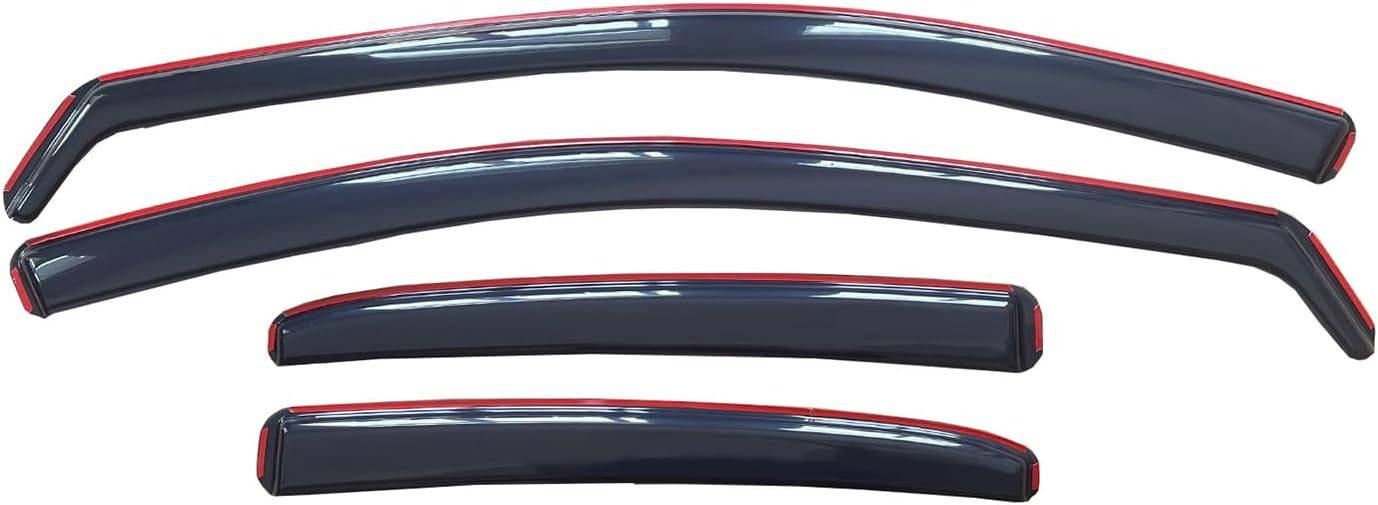 inchannel Window Visor Deflector Compatible with Toyota Camry Sedan 2018-2024 Sun/Rain Guards Outside Mount Smoke 4pcs