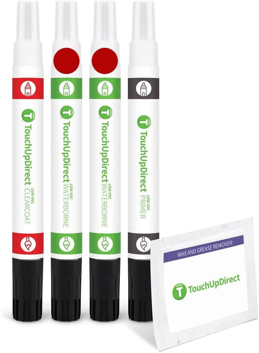 TouchUpDirect 3U5 Supersonic Red Tricoat Compatible with Toyota Exact Match Touch Up Paint Combo - Preferred Kit