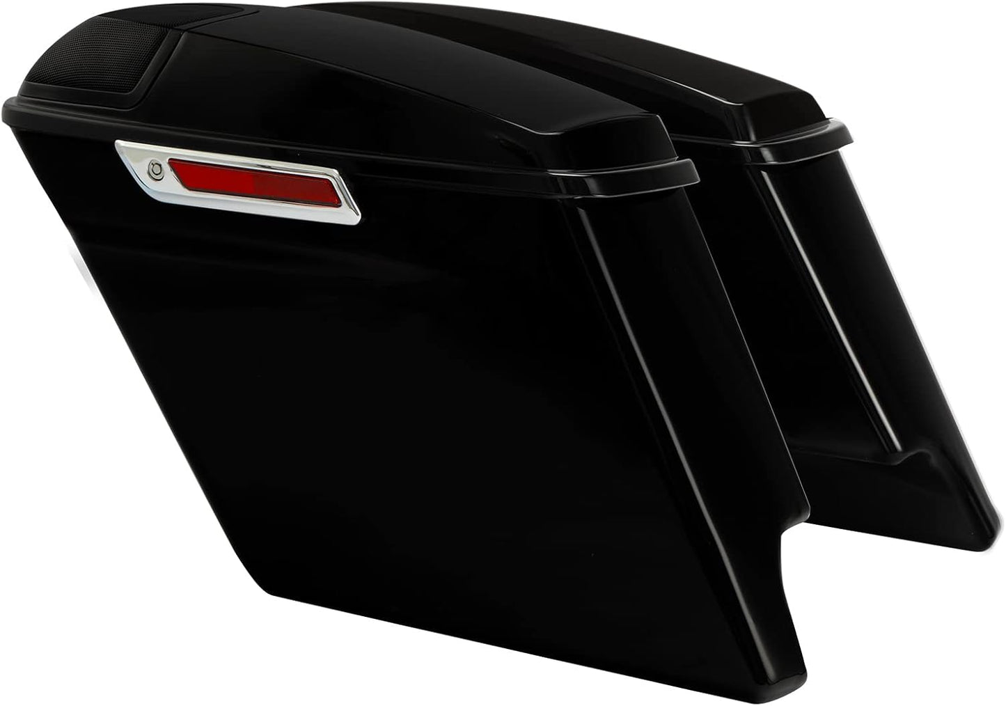 XFMT 5 Inch Stretched Extended Saddlebags W/5"x7" Speaker Grill For Harley Touring 2014-2023 Road King, Road Glide, Street Glide, Electra Glide, Ultra-Classic FLT, FLHT, FLHTCU, FLHRC