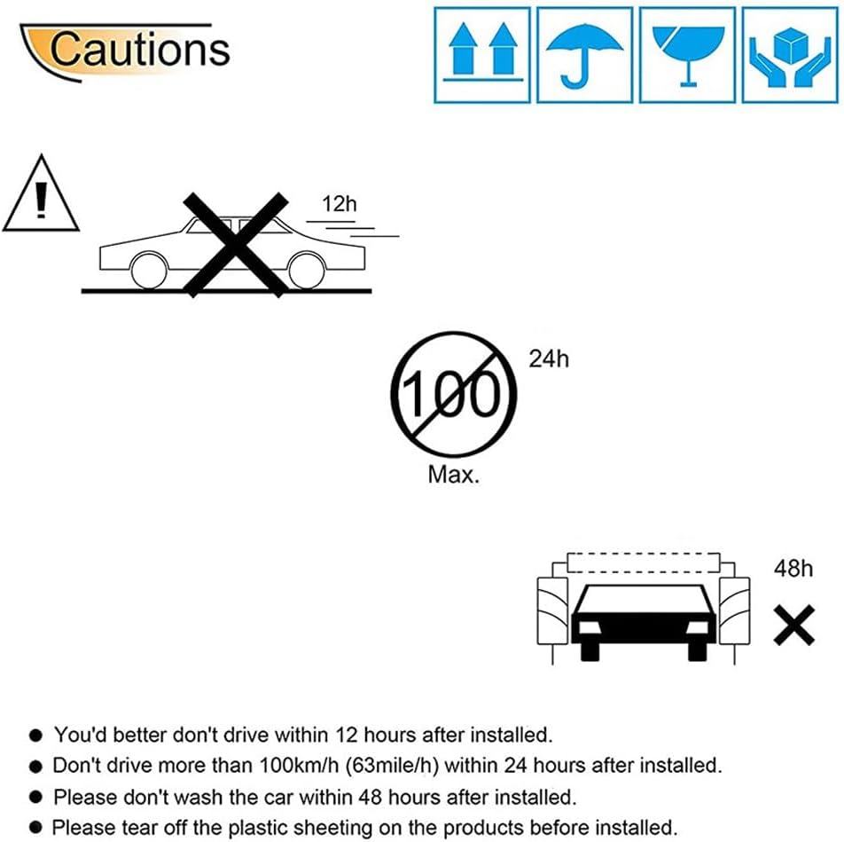 94251Y Chrome Side Window Visor Wind Vent Deflector,4pc Outside Mount Style Shade Sun Rain Guards Set fit for 2008-2016 Chevy Town & Country,2008-2020 Dodge Grand Caravan