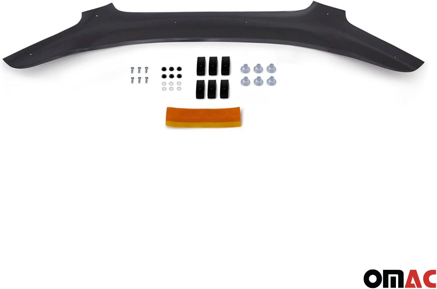 OMAC Front Bug Shield Hood Deflector Guard for Infiniti FX35 2003-2008 Black Smoke