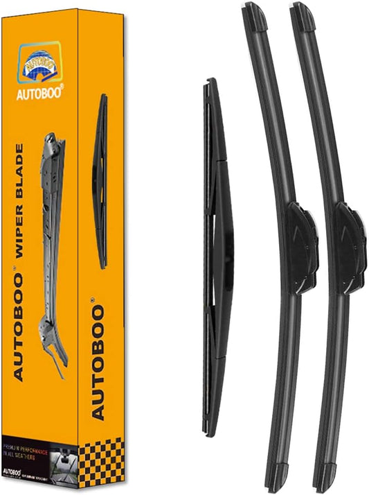 AUTOBOO 26"+19" Windshield Wipers with 14" Rear Wiper Blade Replacement for Subaru Outback Legacy 2010 2011 2012 2013 2014-Original Factory Quality (Pack of 3)