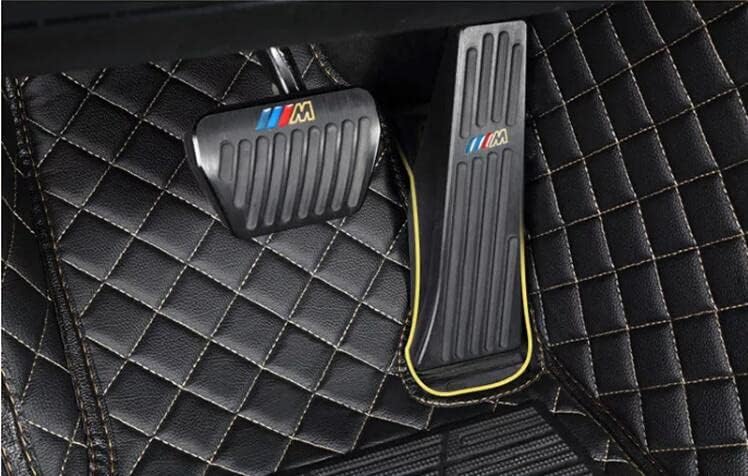 Custom All-Weather Protection Leather Car Floor Mats for Cars Sedan SUV Sports Car Waterproof Floor Mat (3D RED)