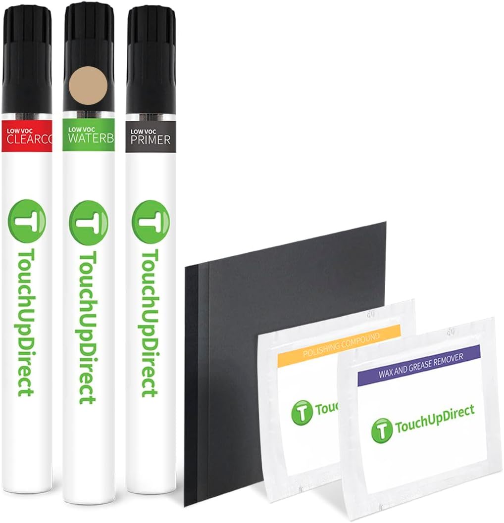 TouchUpDirect 4Z2 Mudbath Compatible with Toyota Exact Match Touch Up Paint Brush - Platinum Kit