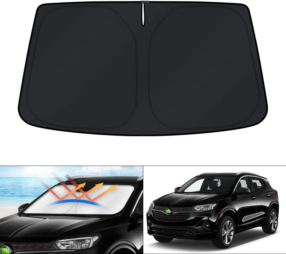 KUST Windshield Sun Shade for Buick Encore GX Accessories 2020-2025 2026 Sunshade Window Sun Visor Protector Foldable Blocks UV Rays Keep Your Car Cooler