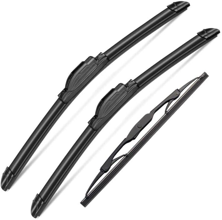 3Pcs Windshield Wiper Blades for Kia Sportage 2005 2006 2007 2008 2009 2010, Hyundai Tucson 2005-2009 Original Equipment Automotive Replacement Windshield Wiper Blades - 24"/16"/12" (Pack of 3)