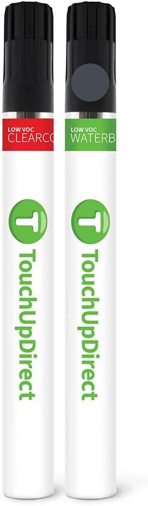 TouchUpDirect 1K9 Coastal Gray Metallic Compatible with Toyota Exact Match Touch Up Paint Brush - Essential Kit