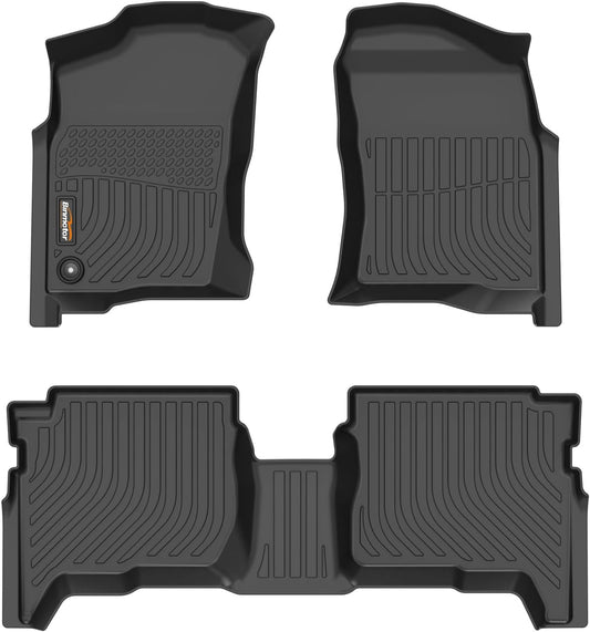 Binmotor-Floor Mats for Toyota 4Runner 1996-2002, 1st+2nd Row, TPE Rubber Custom Fit Mat All Weather Car Mats for Toyota 4Runner Accessories