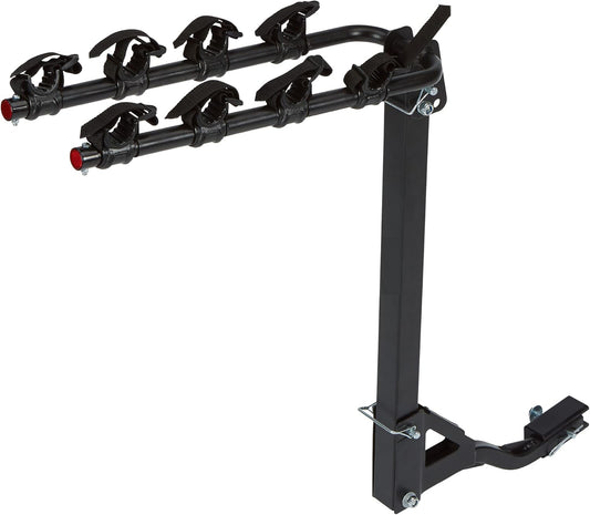 Young 4 Bike Rack - Bicycle Racks Mount Carrier for Cars, SUV and Minivans with 2" or 1-1/4 inch Hitch Receiver, Easy Assembly and Safe Locking