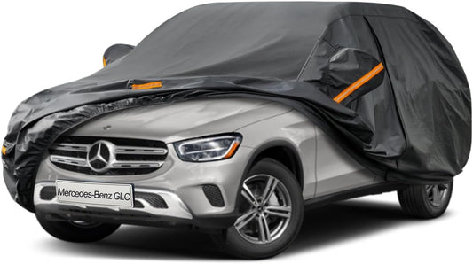 Kayme 7 Layers SUV Car Cover Custom Fit for Mercedes Benz GLC 300 350e（2016-2025 Waterproof All Weather for Automobiles, Outdoor Full Cover Rain Sun UV Protection.