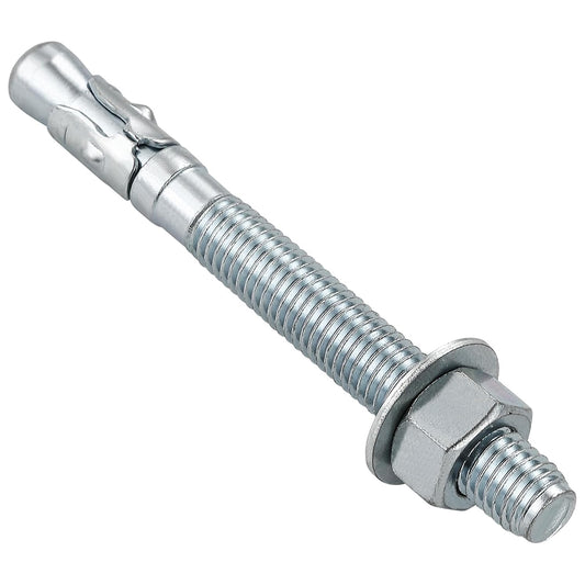 3/8x3" 100Pcs Inch Standard Fasteners for Heavy-Duty Zinc Wedge Anchors for Cement and Concrete