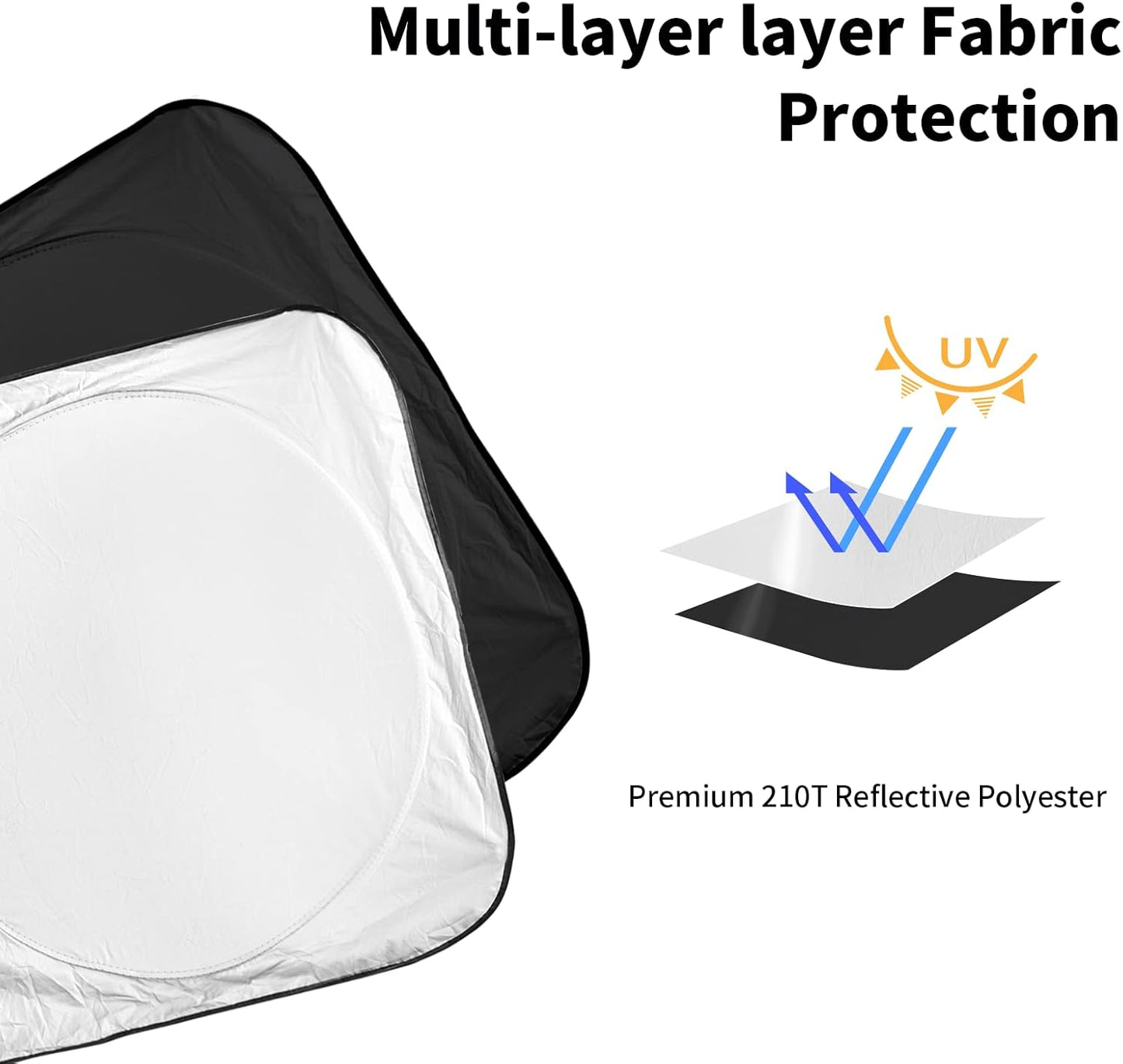 INSAUTO for Rogue Windshield Sun Shade Sunshade Foldable for Nissan Rogue 2014-2020 Windshield Cover Sun Visor Custom Fit for 2021-2023 Nissan Rogue 3rd Gen Accessories Blocks UV Rays Protector