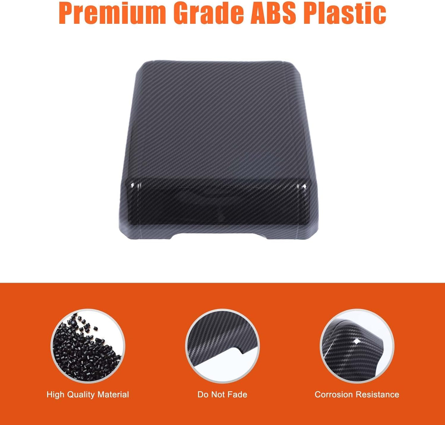 Armrest Box Cover Center Console Pad Compatible with INEOS Grenadier 2020-2025, Auto Armrest Cover, Fashionable and Beautiful, Waterproof Car Center Console Armrest Cover (Carbon Fiber)