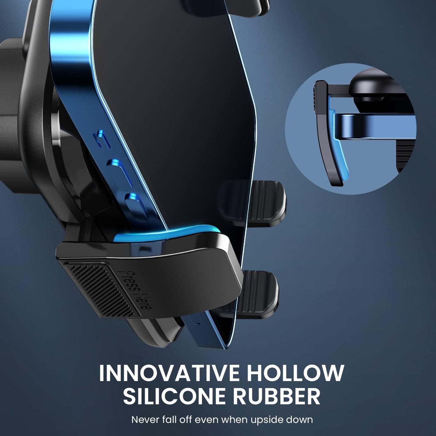 Car Phone Holder Vent [ Metal Clip] Phone Holders for Your Car Hands Free Universal Air Vent Cell Phone Car Mount Fit for iPhone Android All Smartphone Automobile Cradles