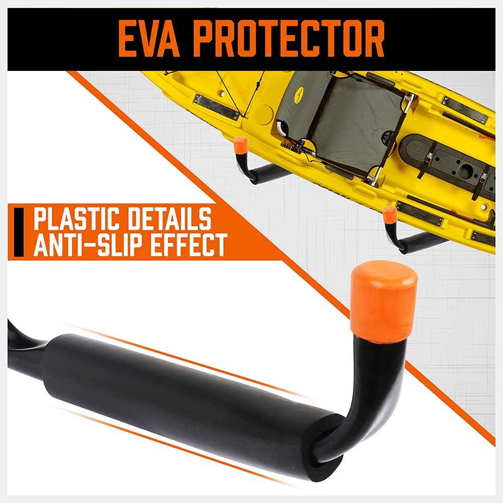 HORUSDY 10-Pack Heavy Duty Garage Storage Hooks Assorted Utility Hooks, 9", 7", 5", 3.5", 3" Two Each