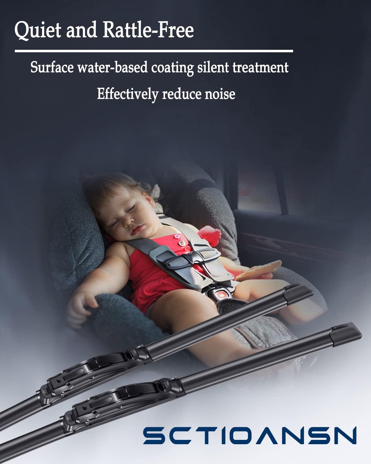 3Pcs Windshield Wiper Blades for Toyota Prius C 2012 2013 2014 2015 2016 2017 2018 2019, Original Equipment Automotive Replacement Windshield Wiper Blades for My Car- 28"/14"/8A" (Pack of 3) J- HOOK