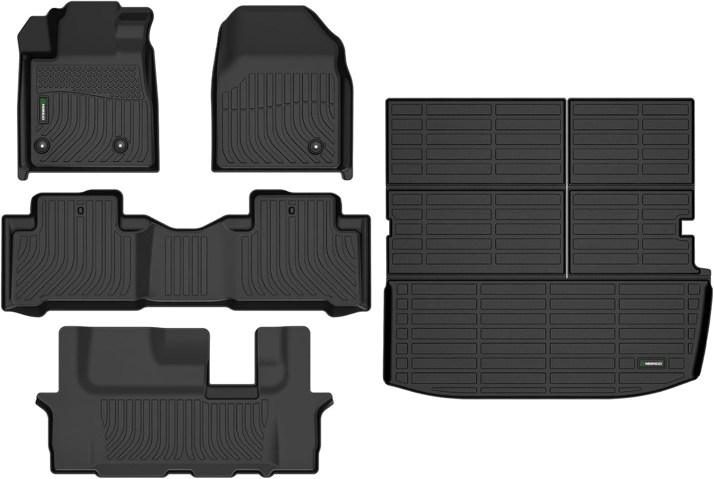 ANBINGO®Floor Mats Fit for Honda Pilot 2009-2015 All Weather Car Mats Rug for Pilot TPE Rug Mat for Honda Pilot Rubber Trunk Liner Carpet for Pilot Automotive Accessories for Pilot