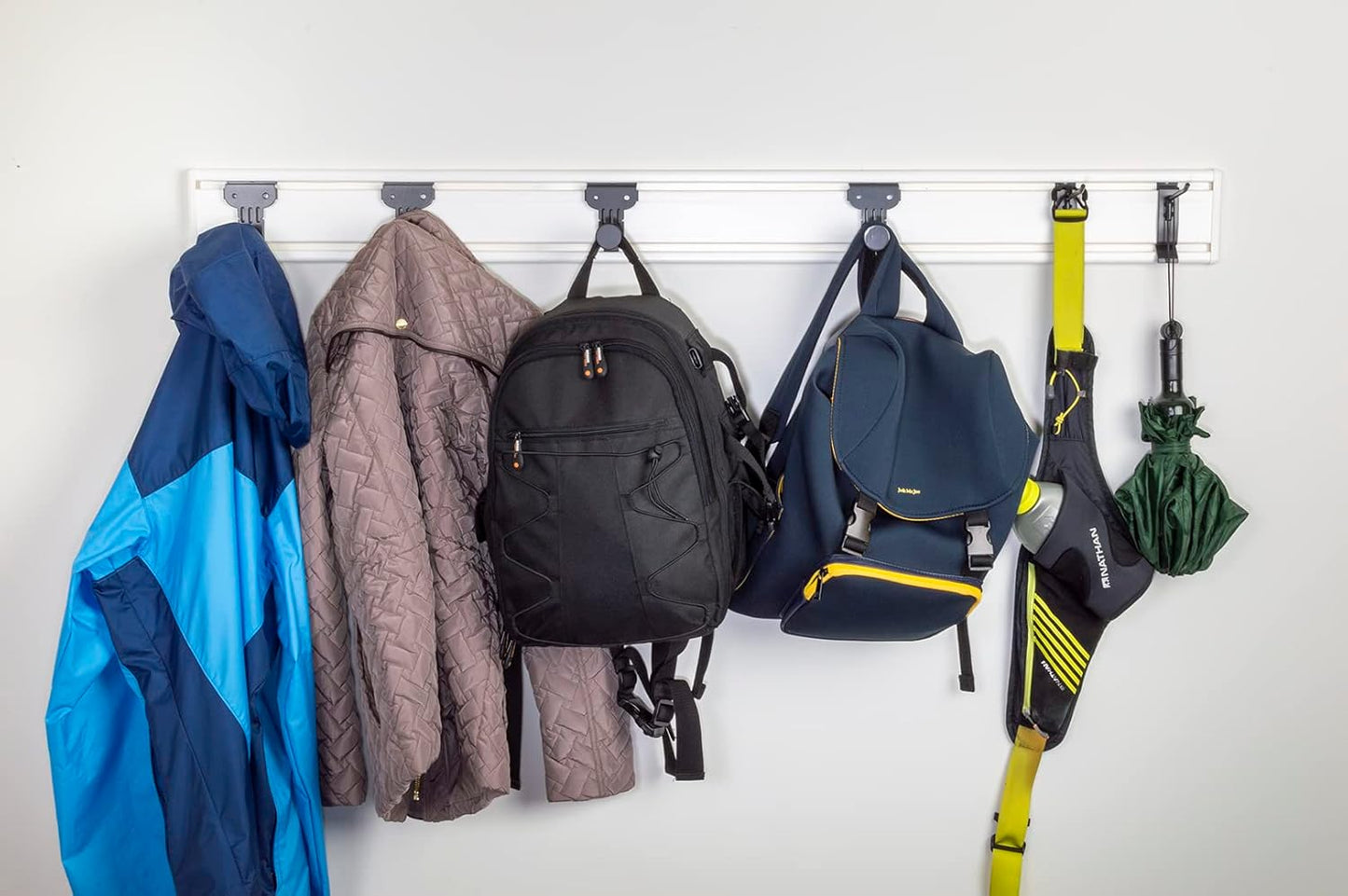 Handi Tool Rail with Garment Hook Kit - 50" Slatwall Strip with HandiWall Hooks